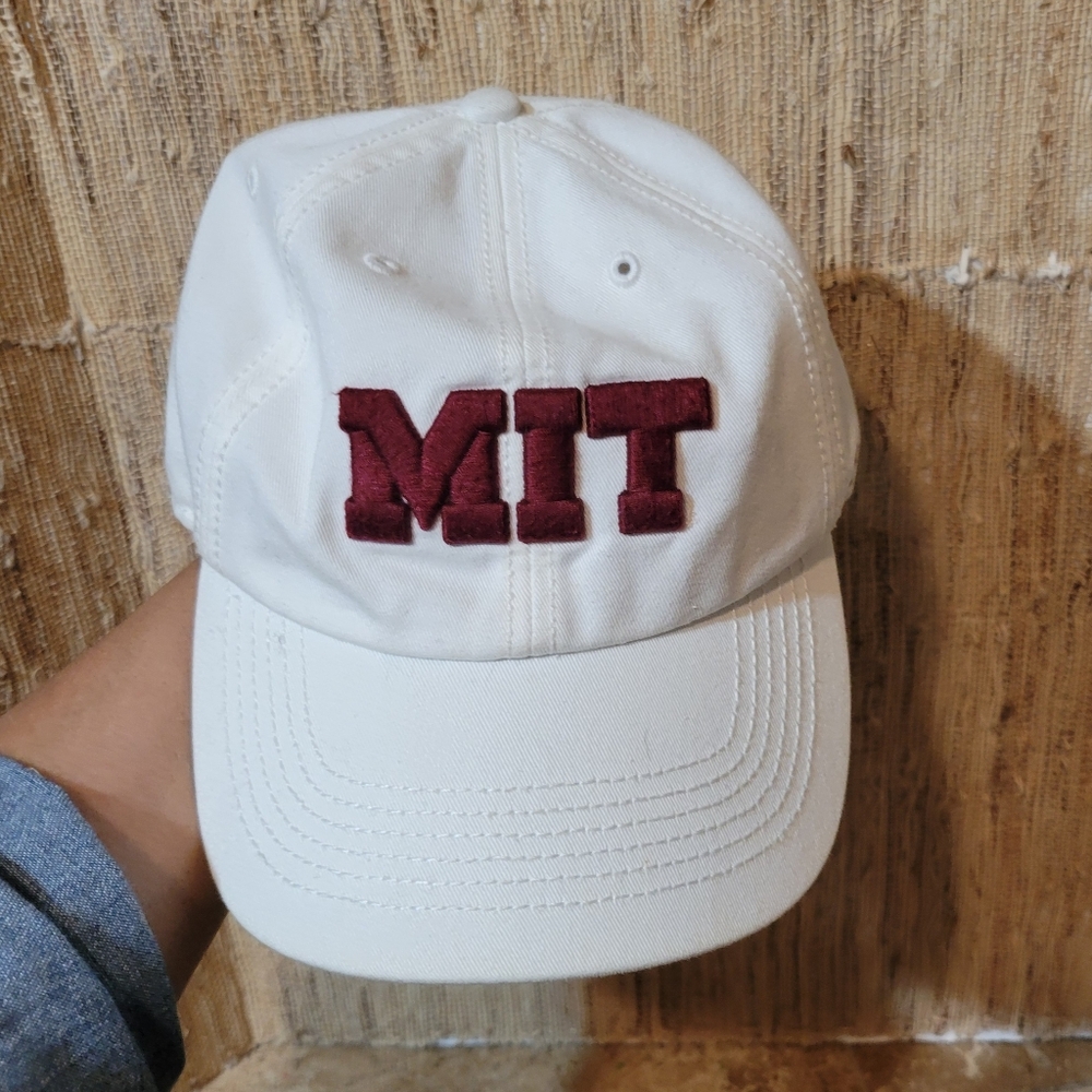 Massachusetts Institute of Technology 47 Brand Baseball Hat Large Size (White)
